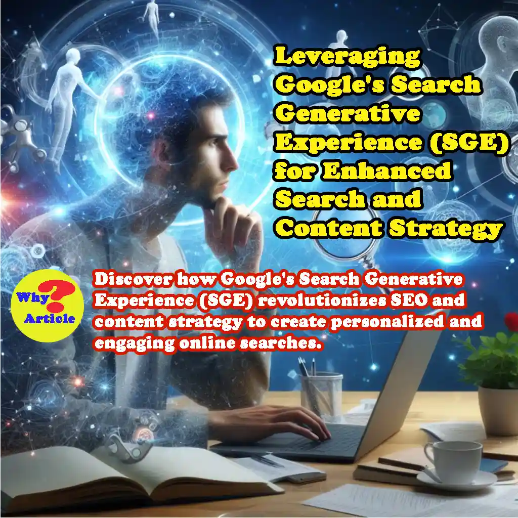 Leveraging Google's Search Generative Experience (SGE) for Enhanced Search and Content Strategy Discover how Google's Search Generative Experience (SGE) revolutionizes SEO and content strategy to create personalized and engaging online searches.