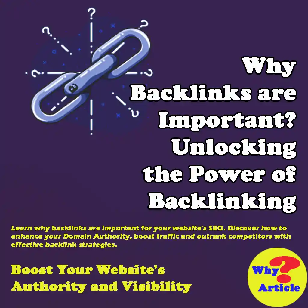 Why Backlinks are Important: Unlocking the Power of Backlinking Boost Your Website's Authority and Visibility