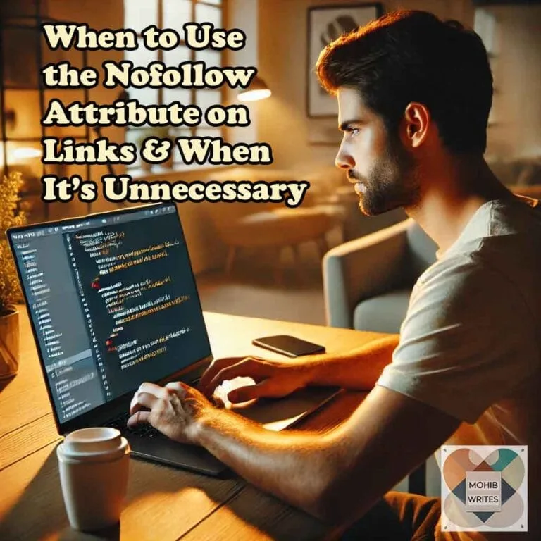 When to use nofollow attribute on links and when not?