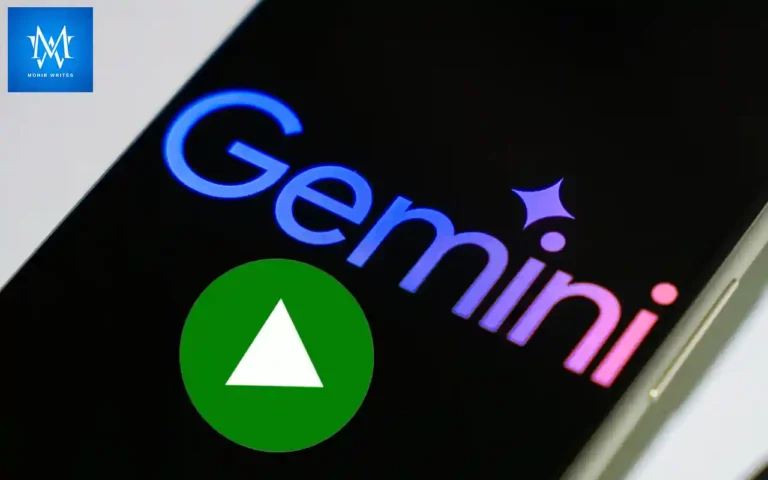 Google Gemini video upload interface with play button and duration tag.
