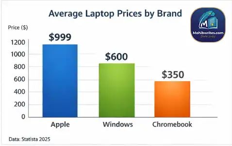 Average Laptop Prices by Brand