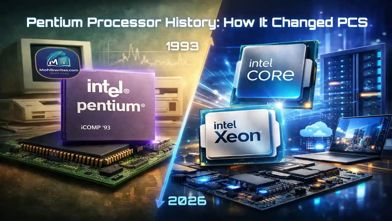 Intel Pentium processor from 1993, the fifth-generation x86 chip that reshaped PC performance.