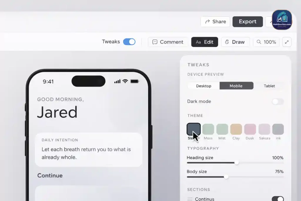 Claude Design workflow from idea to editable visual draft