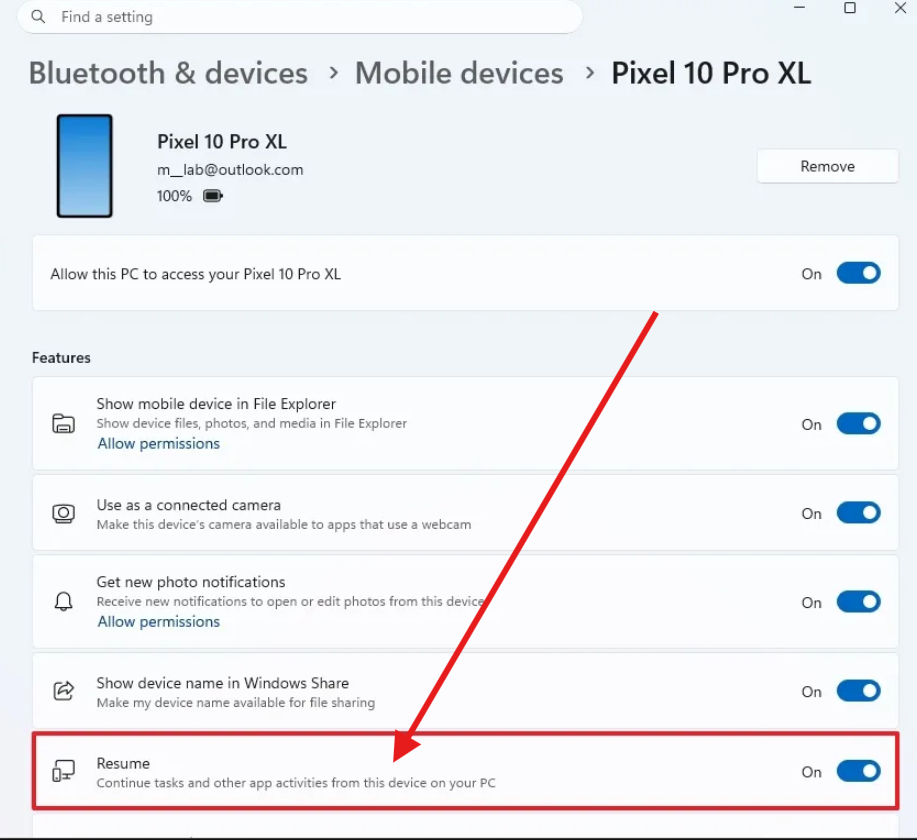 Cross-Device Resume finally makes the phone-to-PC jump useful