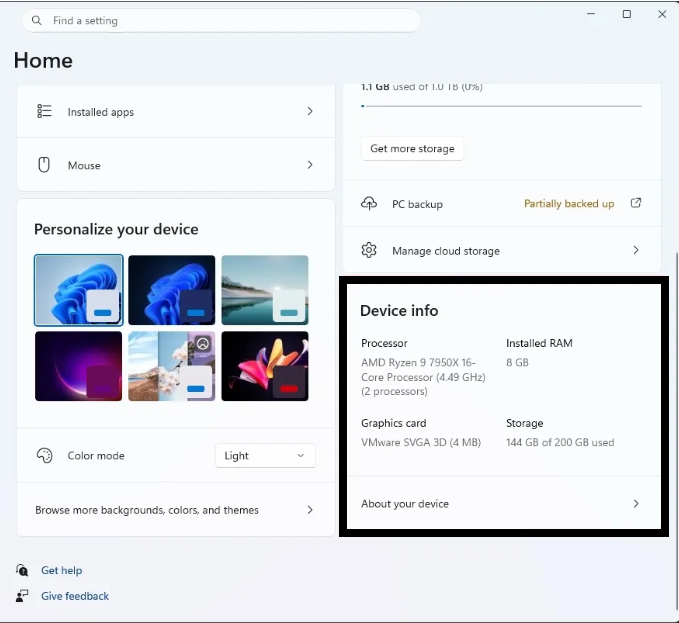 Settings is getting more useful at a glance