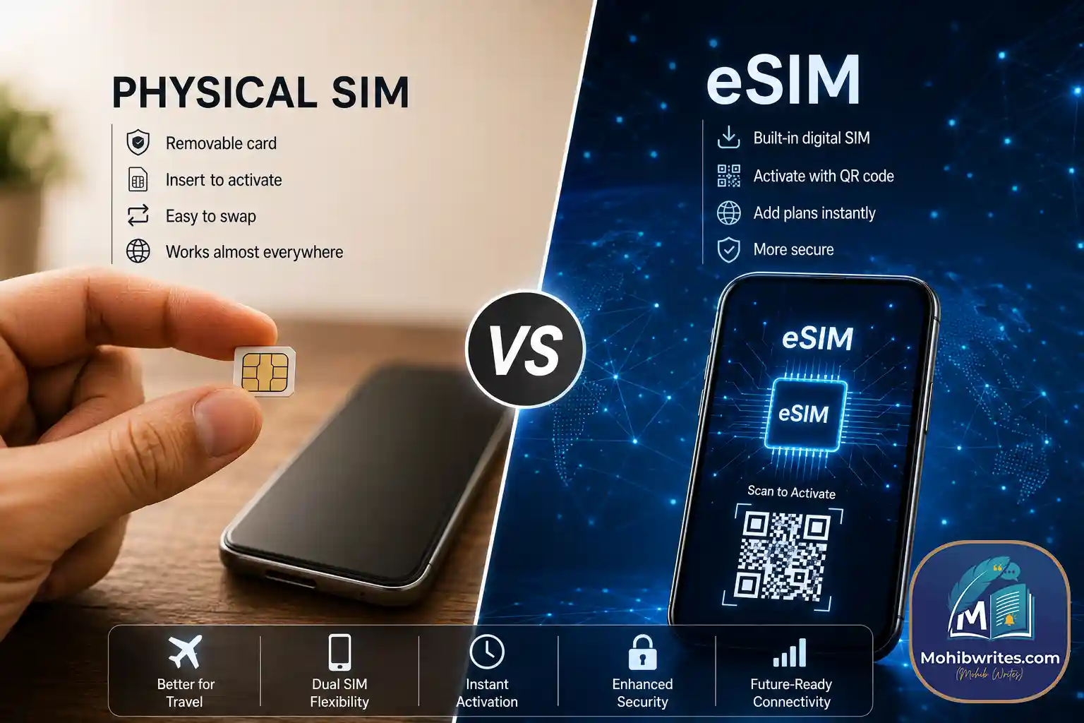 eSIM vs Physical SIM: Key Differences