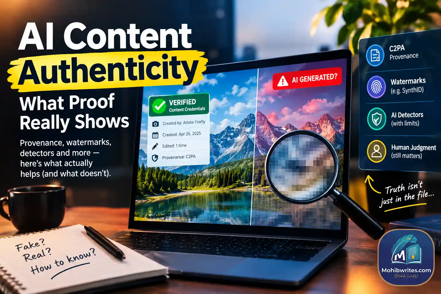 AI Content Authenticity: What Proof Really Shows