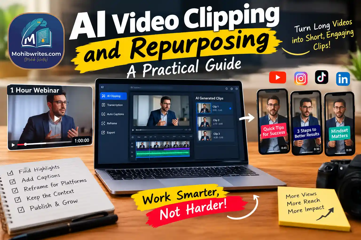 AI Video Clipping and Repurposing A Practical Guide